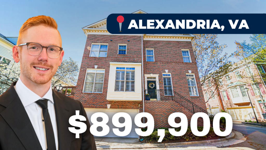 Alexandria VA end-unit townhome, Stonegate real estate, homes for sale Kirkpatrick Ln, updated colonial Alexandria, 3-bedroom townhomes DMV, Blake Davenport listings