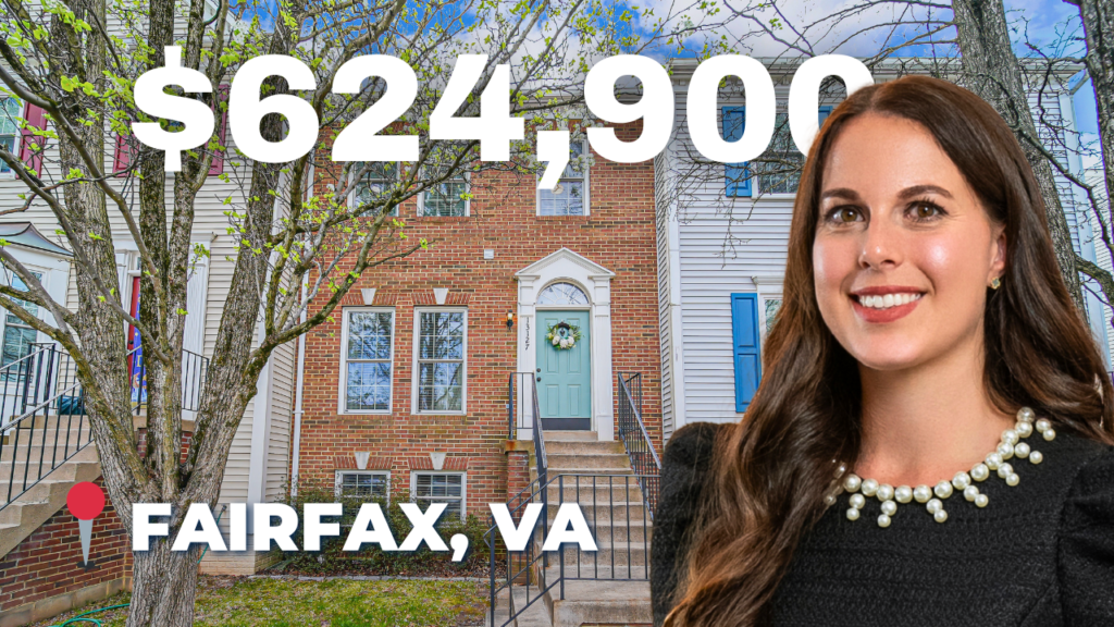 Fairfax townhome for sale, Fair Lakes homes, townhome near Fair Oaks Mall, Fairfax real estate, townhome with walk-out basement