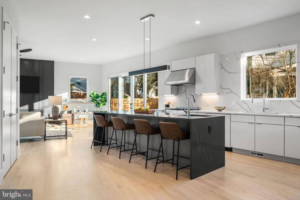 Arlington Forest VA new construction modern home four level home walkout lower level Lubber Run Park living in Arlington VA living in northern VA Best Realtor in arlington va, falls church, northern virginia, dmv, dc